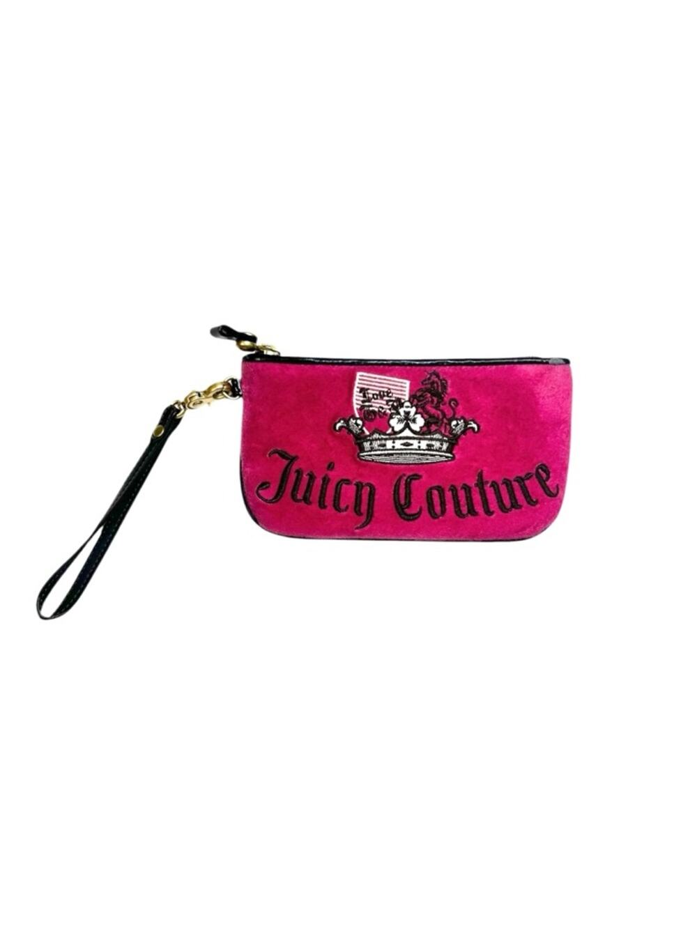 Y2K Juicy Couture Pink Velvet Wristlet